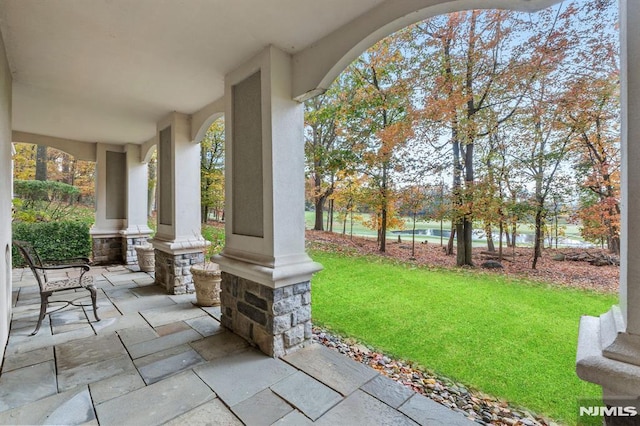 view of patio / terrace featuring a porch