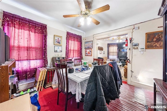 view of dining area