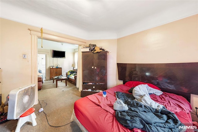 bedroom with carpet flooring