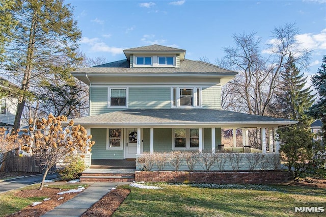 farmhouse inspired home featuring a porch