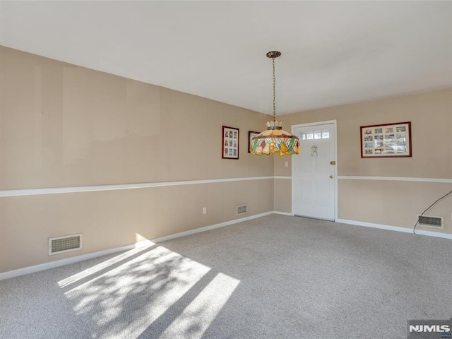 view of carpeted empty room