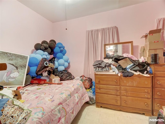 view of tiled bedroom