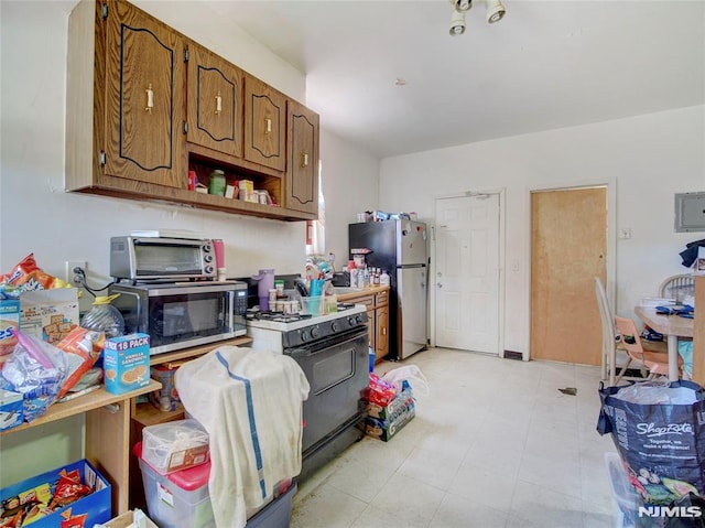 kitchen with appliances with stainless steel finishes