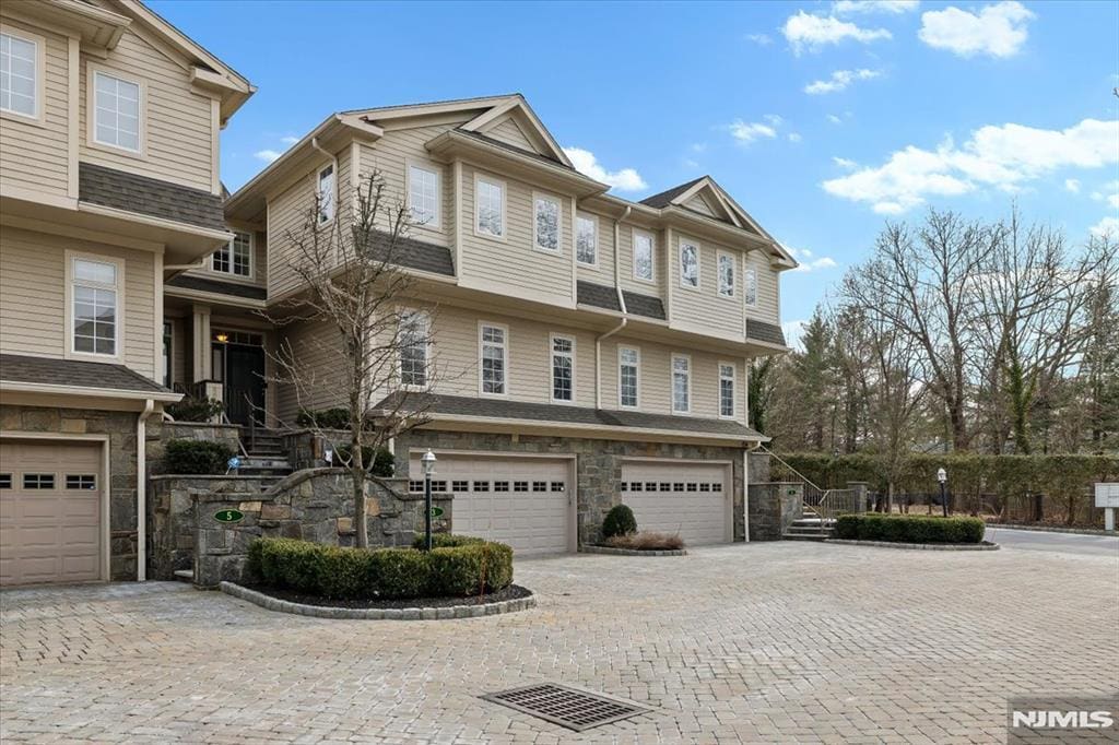 view of property featuring a garage