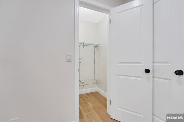 interior space featuring light hardwood / wood-style floors