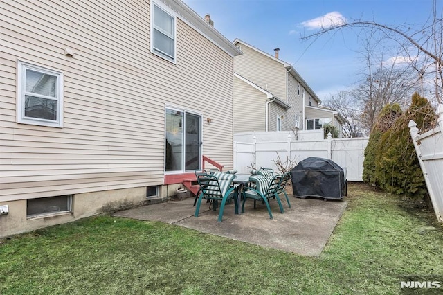 view of patio / terrace with grilling area