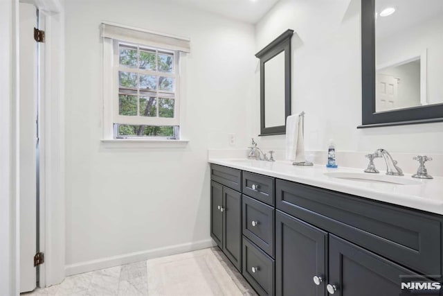 bathroom with vanity