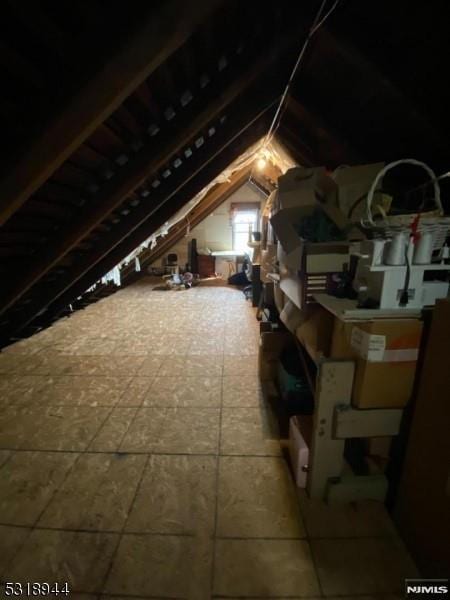 view of attic