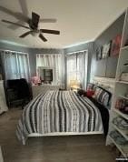 bedroom with ceiling fan