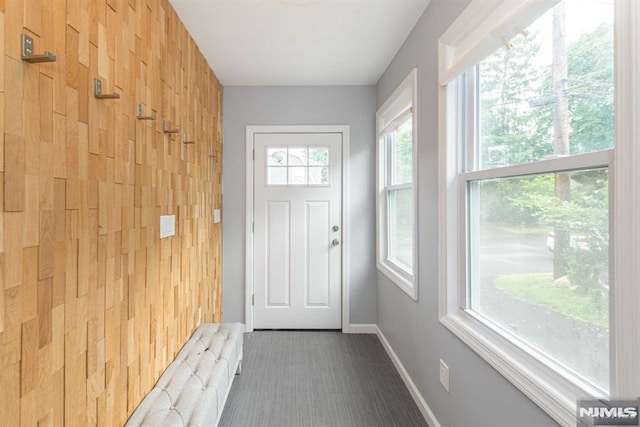 doorway to outside featuring plenty of natural light