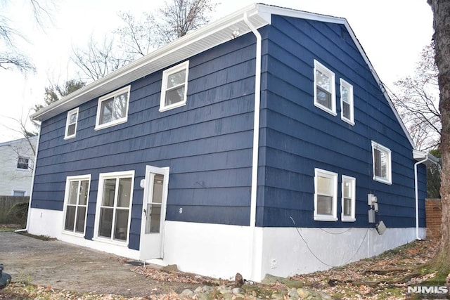 view of rear view of property