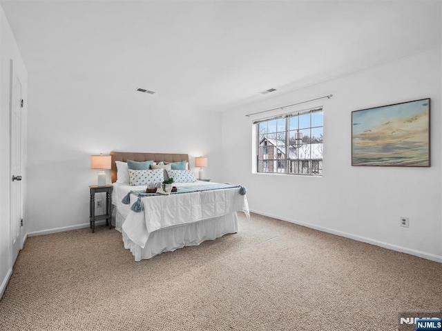 bedroom featuring carpet flooring