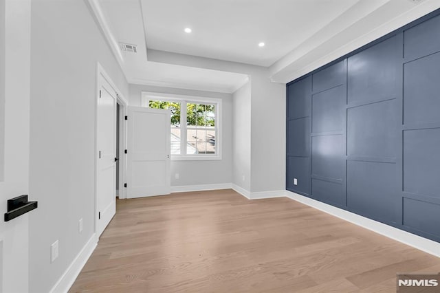 interior space featuring light hardwood / wood-style flooring