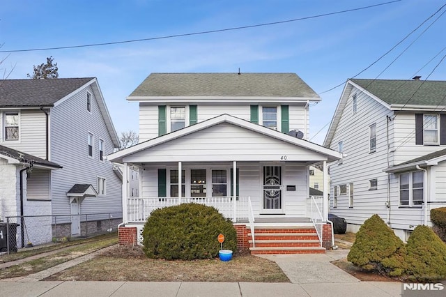 view of front of home featuring a porch