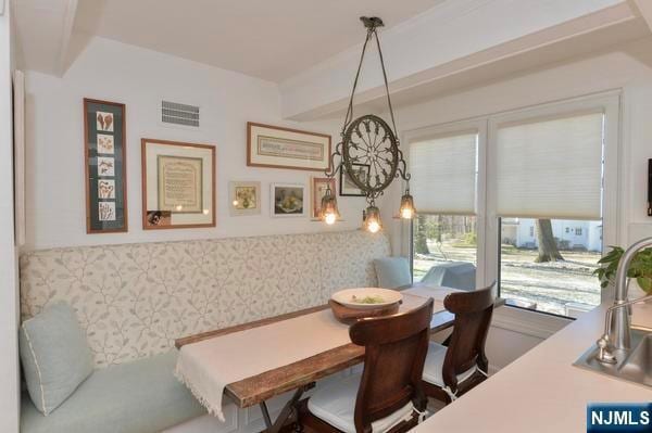 view of dining area