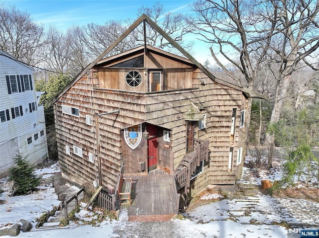 view of rustic home