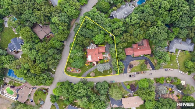 birds eye view of property