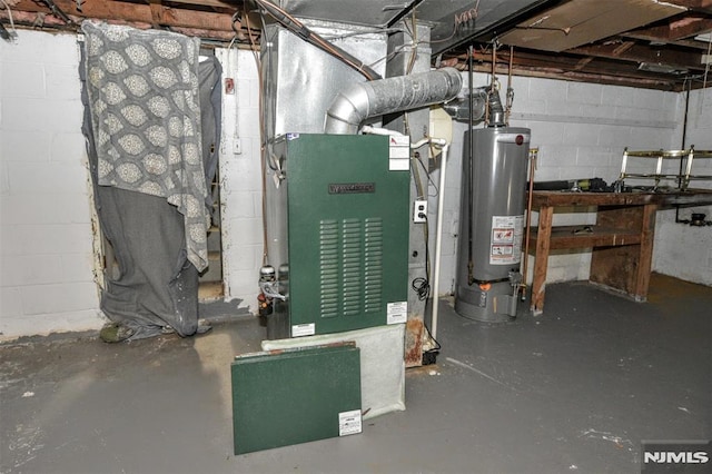 utilities with gas water heater