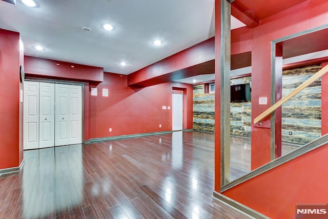 interior space featuring hardwood / wood-style flooring