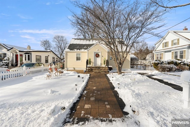 view of front of home