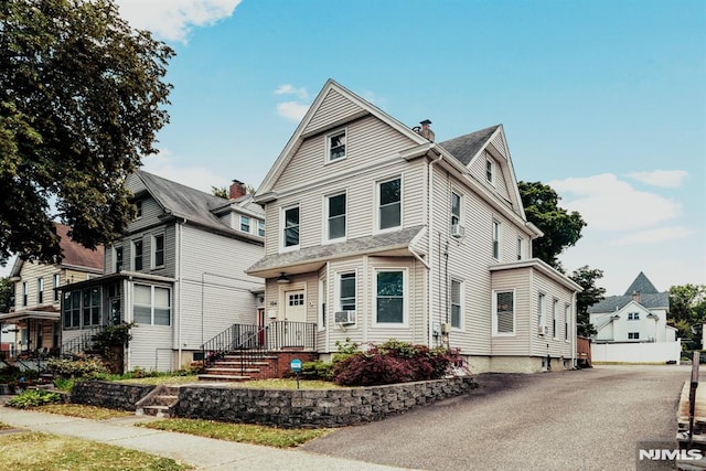 front of property with cooling unit