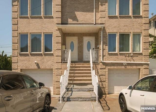 exterior space featuring a garage