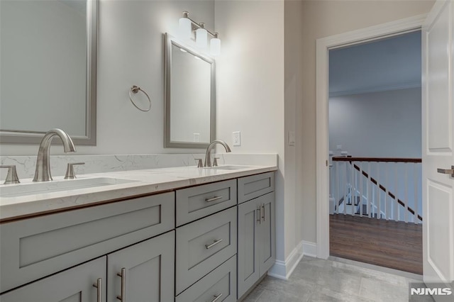 bathroom featuring vanity