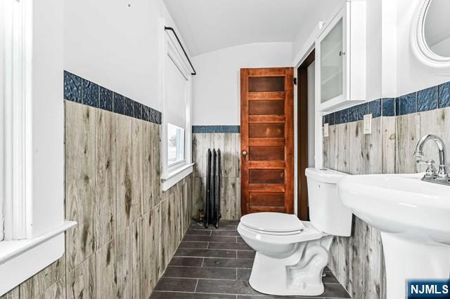 bathroom featuring toilet and sink