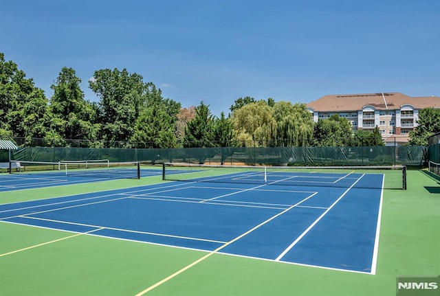 view of tennis court