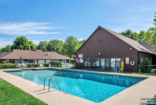 view of pool