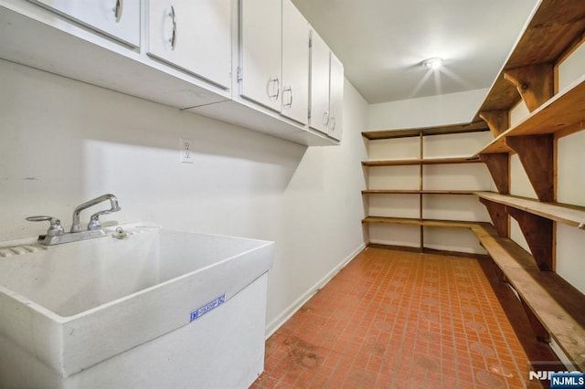 storage room with sink