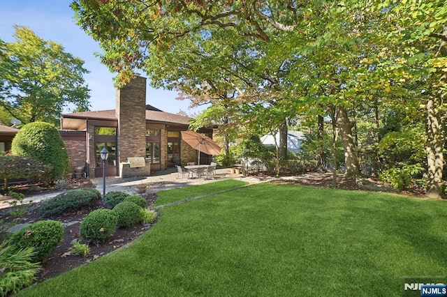 view of yard featuring a patio area