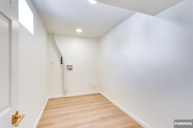 interior space featuring light hardwood / wood-style flooring