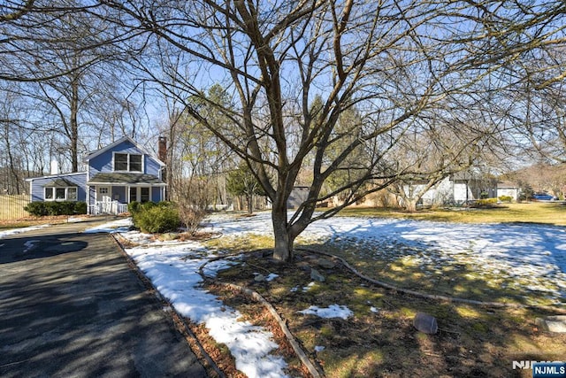 exterior space with a porch