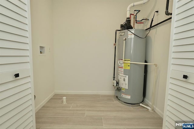 utilities featuring gas water heater