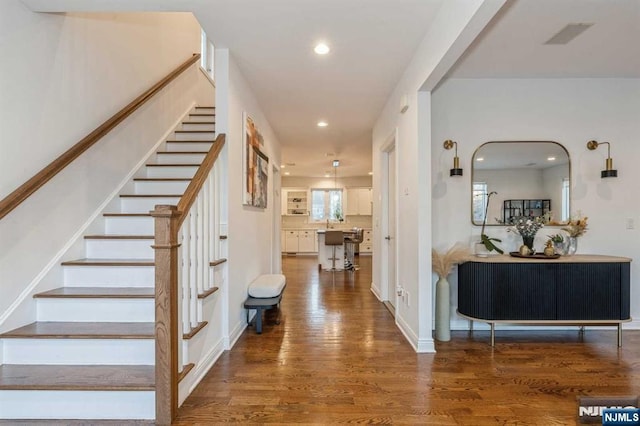 interior space featuring wood-type flooring