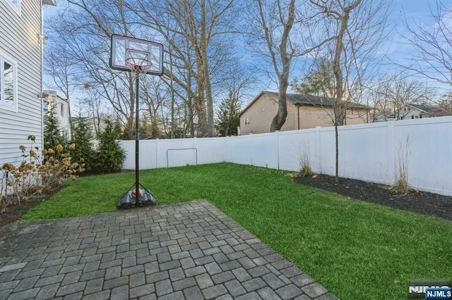 view of yard with a patio