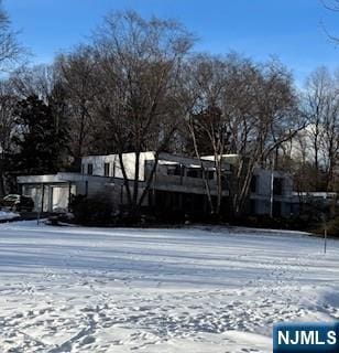 view of snowy yard