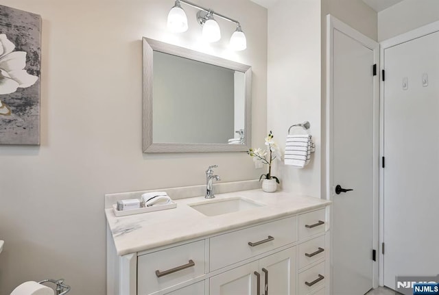 bathroom with vanity