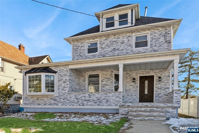 view of front of house with a porch