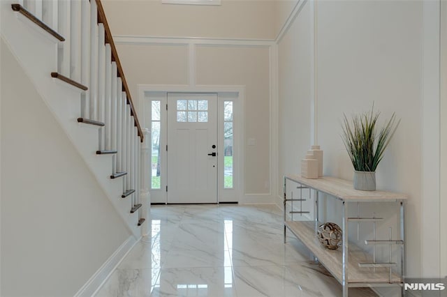 view of entrance foyer