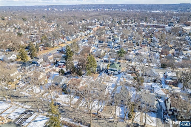 bird's eye view featuring a residential view