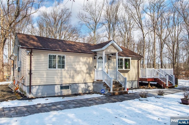 view of front of home