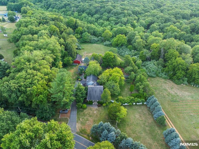 bird's eye view featuring a rural view