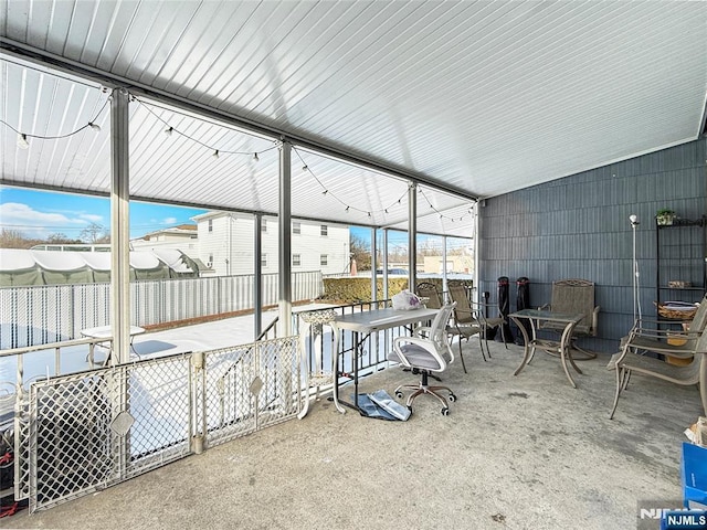 view of sunroom / solarium