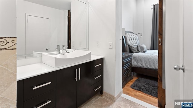 bathroom with vanity