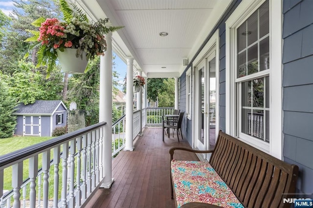 balcony with a porch