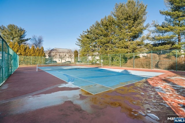 view of sport court