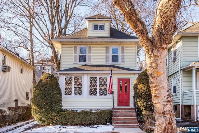 front of property with cooling unit