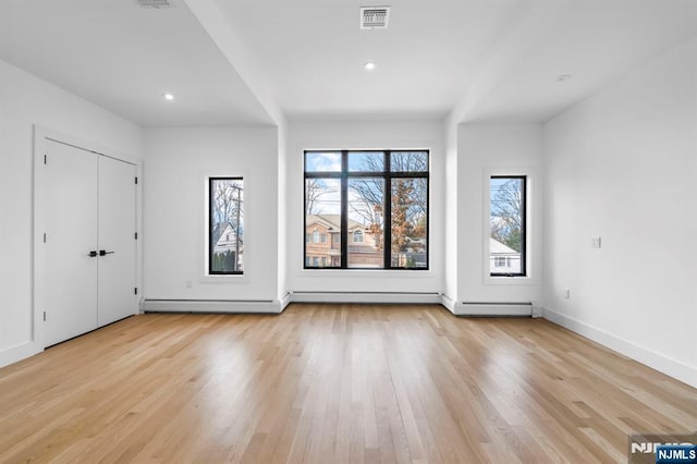 interior space featuring light hardwood / wood-style floors